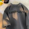 Moda Marca American Cotton T-shirt Homens de manga curta Loose Trendy Teenage Junior High School Students High School Students Half-sleeved T2024 Novo Estilo