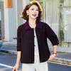 Moda Casual Transfronteriza 2026 Otoño/Invierno Nueva Moda Casual Tallas Grandes Holgada Adelgazante Ajuste Delgado Chaqueta Versátil para Madres