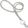 Permiso de trabajo en caliente transfronterizo cordón de cuello insignia llavero accesorios diamantes de imitación completo diamante pulsera diagonal punto al por mayor