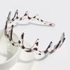 Nova Moda Quente Design Simples de Personalidade Linha de Leopardo Cabeça Dentada Faixa de Cabeça Combinável Topo Craniano Faixa de Cabeça Acessórios de Cabelo
