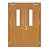 Fabricantes de puertas cortafuegos de acero de grado A con imitación de madera, puertas cortafuegos con aislamiento de acero, puertas de aula escolar con transferencia de material compuesto terminado