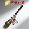 Llavero Colgante de Calabaza Cien Bendiciones de Sándalo Negro Sándalo Verde Estilo Creativo DIY Pareja Colgante Decorativo Colgante
