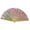 Ventoinha de dez polegadas osso 33cm bambu laser kung fu ventilador PVC ventilador atacado tai chi ventilador artesanato