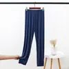 Pantalones de Modal Sueltos para Casa para Mujer, Pantalones Finos para Dormir, Pantalones Casuales de Primavera y Verano, Pantalones Harem Versátiles con Caída, Estilo Casual Perezoso