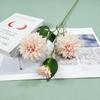 Artificial único brocado de 3 cabeças pequeno Lihua casamento salão de casamento decoração macia mesa de flores decorativas flor exibição de exportação de comércio exterior