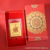 Pegatina para teléfono móvil de oro puro 999 para prosperidad y buena fortuna, 2 mg con respaldo adhesivo, mismo estilo que Shuibei, adecuada para regalar, disponible al por mayor y personalización