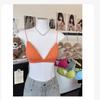 Conjunto de Dos Piezas de Camisolas Finas, Ligeramente Transparentes y Holgadas, Chalecos Versátiles para Verano, Ropa Interior, Tops Tubo, Ropa Exterior Adelgazante