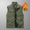 Nuevo chaleco abrigo de hombre primavera y otoño talla grande multibolsillos de trabajo holgado casual secado rápido chaleco compra grupal sistema de logo