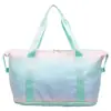 Bolsa de viaje arcoíris, bolsa de gimnasio portátil, bolsa de entrenamiento para deportes al aire libre y ocio, bolsa de yoga, maleta grande de capacidad para mujer