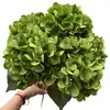 Fabricante de Flores Artificiales para Bodas Verdes Hortensia Verde Rosa Rocío de Golondrina Loto Bola de Cebolla Decoración Suave para Bodas Flor Artificial al por Mayor