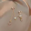 Aretes de Perla para Mujeres Sin Perforaciones, Ganchos de Oreja Vintage, Pendientes de Borla, Joyería al por Mayor