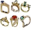 Zhen Rong desea que AliExpress y Amazon suministren entre fronteras un anillo moderno de perla esmeralda chapado en oro para mujer.