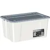 Caja de Almacenamiento de Plástico Extra Grande con Tapa para Ropa, Caja de Almacenamiento Engrosada para Coche y Organización Debajo de la Cama