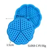 Molde de Silicona para Galletas de Chocolate tipo Waffle de 12 Piezas Cuadrado con Rejilla de Waffle Molde para Pastel Helado Dulces