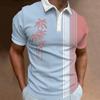 Polo de Hombre Malla Transpirable Solapa Tops Camisetas Minimalistas