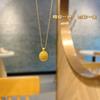 Collar con Colgante de Gota de Agua de Zircón para Mujer Verano Lujo Ligero Diseño Nicho Geométrico Cadena Clavícula Acero Titanio Nuevo Estilo 2024