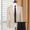 Traje Pequeño para Hombre Estilo Coreano Lujo Ligero Negocios Trabajo Vestido Profesional Casual Chaqueta Pequeña para Hombre Corte Delgado Top Tendencia