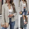Cardigã Feminino Slim Fit Outono 2026, Blazer Chique para o Escritório, Estilo Elegante para o Dia a Dia