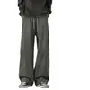 Pantalones personalizados/forrados de polar para otoño e invierno, pantalones impermeables para hombre para exteriores, marca de moda, pantalones de trabajo rectos holgados, estilo grueso
