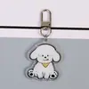 Lindo llavero colgante de acrílico de doble cara con dibujos animados, adorno pequeño divertido para mochila, regalo, llavero transparente creativo