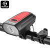 Faro de Bicicleta Cross-Speed con Luz de Bocina Carga USB Luz para Ciclismo Nocturno con Bocina Eléctrica Luz de Carretera de Montaña