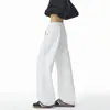 Outono 2026 Novo Calça Jogger de Cor Blocada Bordada Calça Jogger Lâmina Curva Calça Estilo Masculino Calça Reta Solta