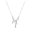 Collar de gota de agua geométrica de lava de moda coreana para mujer, elegante collar largo con diseño de hip-hop de celebridades cibernéticas, cadena de lana