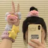 Cara de cerdito estrella linda lavarse la cara impermeable a prueba de humedad pulsera artifacto banda para el pelo de felpa máscara de maquillaje para lavar