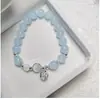 Pulseira Olho de Gato Explosiva Estilo Popular na Internet Pingente Simples de Sino e Lua Presente de Aniversário para Namorada Tendência