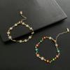 Pulseira de Flor Margarida Pequena Fresca Colar Colorido de Nicho Colar Feminino Estilo Ins Design de Cor Contrastante Acessórios Corrente para Clavícula