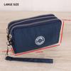 Carteira de Celular com Zíper de Três Camadas Clutch Leve à Prova d'Água Mini Bolsa Pequena Chave Bolsa de Dinheiro para Mamãe