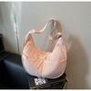 Bolsa de Lona Transfronteriza para Mujer, Gran Capacidad, Nuevo Modelo 2026, Estilo de Nicho, Bolso de Hombro Cruzado de Verano, Versátil Bolso Dumpling para el Trabajo