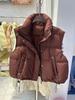 Chaleco de Plumón para Mujer 2026 Nuevo Estilo Otoño e Invierno para Figuras Menudas, Ropa de Abrigo con Relleno de Plumón de Pato Blanco, Chaqueta de Moda Engrosada Estilo Coreano