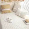 Nuevo Alfombrilla para Ventana de Mirador Otoño e Invierno 2025 Pana Cálida Almacenamiento de Calor Alfombrilla para Repisa de Ventana Estilo Crema Francés Lavable a Máquina Alfombrilla para Balcón