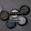 Joias para Nail Art Micro Diamante para Nail Art Ponta Dupla Diamante Nu Mina de Ouro Cinza Prata Fundo Pontiagudo Strass de Vidro Joias para Unhas DIY