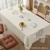 Mantel de PVC Impermeable a Prueba de Aceite Anti-quemaduras Desechable Mantel para Mesa de Café Mantel Borrable Mantel Resistente a la Suciedad Resistente a los Arañazos Resistente al Desgaste