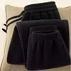 Pantalones forrados de polar, engrosados para otoño e invierno, pantalones deportivos holgados de doble cara para hombre, pantalones casuales, pantalones largos versátiles