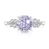 Anel Estrela Cadente Colorida de Pedras Preciosas, Corte Fogo de Artifício, Anel de Diamante de Alto Carbono Colorido Deslumbrante, Dropshipping Transfronteiriço
