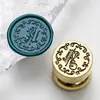Nuevo Sello de Cera con Sello de Letra Gótica Cabeza de Cobre Láser Mini Estilo Europeo Sello de Cabeza para Diario Venta al por Mayor desde el Fabricante