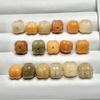 Fruta de bodhi natural tallado garra de gato gato de la suerte caqui zorro de nueve colas DIY texto juego cuentas de Buda accesorios de joyería cadena para teléfono móvil