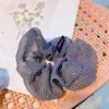 5245 Diadema Suave de Cuadros, Goma para Recoger la Cola de Caballo, Accesorio para el Cabello que No Daña el Cabello, Accesorio para Moños, Goma para el Cabello, Adorno para el Cabello para Mujeres