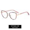 97722 Estilo Nuevo Gafas Lisas Ojo de Gato para Miopía Protección Ocular Anti-Luz Azul Moda Fábrica en stock