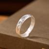 Anillo de zorro con personalidad retro desgastada de plata pura Yilu S999.9, estilo étnico, simple, combinable, con espíritu de zorro.