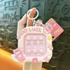 Oso Ángel Lindo Transfronterizo Juguete de Apretar Burbujas Llavero para Aliviar el Estrés Colgante de Bolso Regalo Comercio Exterior