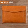 Bolsa para Arquivos A4 Bolsa de Armazenamento Grande Capacidade Bolsa Dupla para Arquivos Capa Protetora de Couro para Laptop