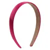 Diadema de pelo simple estilo coreano de 2 cm Amazon todo incluido diadema de ala ancha transfronteriza de satén de color liso para mujer
