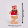 Decorações de Natal transfronteiriças: figuras de boneco de biscoito em pé, bonecos de homem de gengibre, presentes de Natal, enfeites para janela e mesa