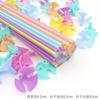 Cor Macaron Suporte de Balão Haste de Mão Suporte de Haste Balão de Filme de Alumínio Acessórios para Balão Haste Transparente Haste de Arraste Encaixe
