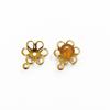 Nuevo brazalete de venta caliente, arete, colgante, accesorios para collar, accesorios de joyería de cobre DIY con colgante colgante en forma de hoja, soporte para flores