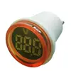 Voltímetro de enchufe europeo redondo pantalla digital indicador LED instrumento de visualización de voltaje fabricantes venta al por mayor